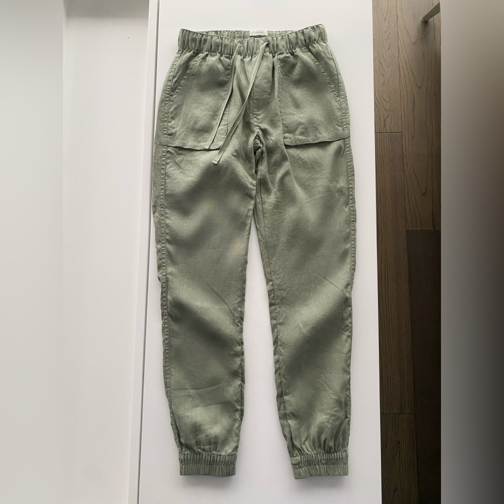 C&C california linen pants sage green size small